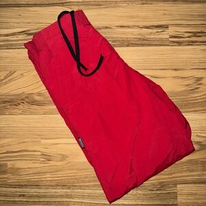 Boathouse vtg Mens Medium Windbreaker Pants Red Nylon Elastic Waist Made In USA
